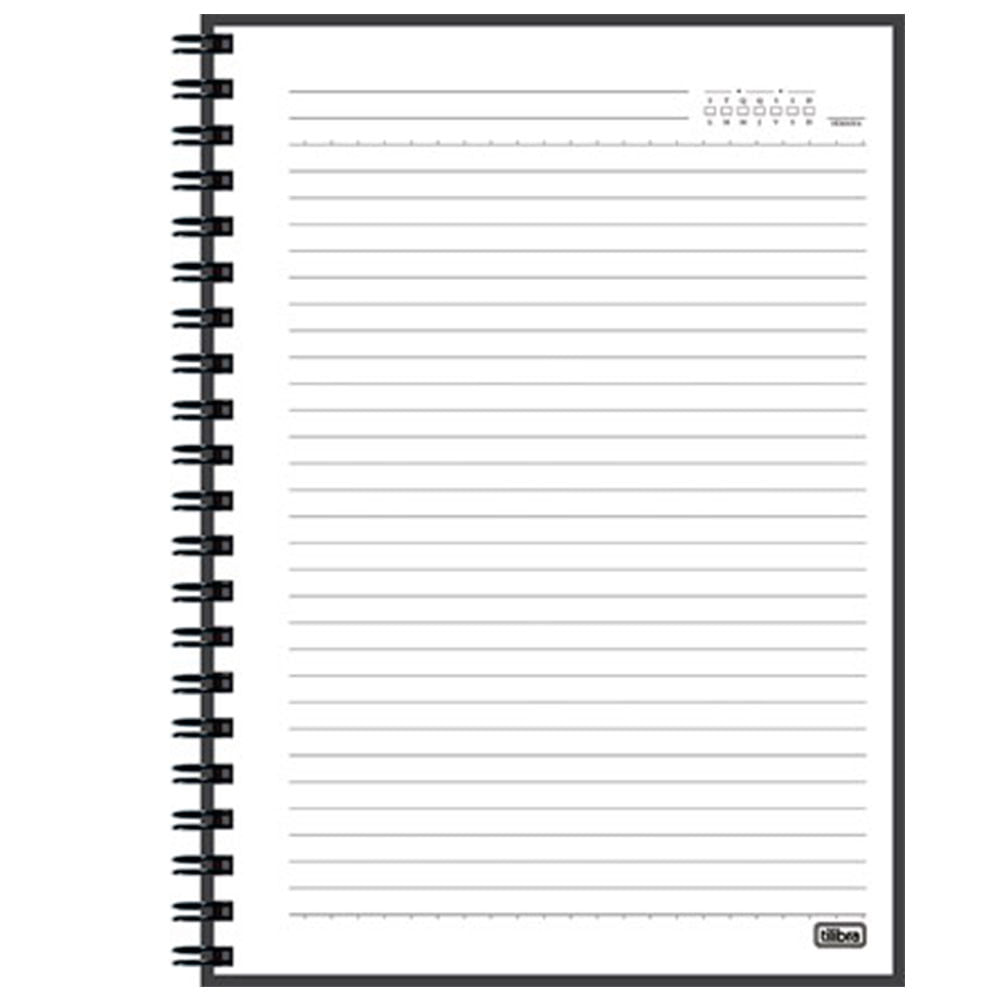 Caderno C.pp espiral cambr.definit 179x240 80f prt - TILIBRA - DataSupriWeb