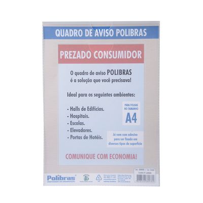 DisplayQuadro-Multiuso-PP-A4-CAdesivo-Polibras