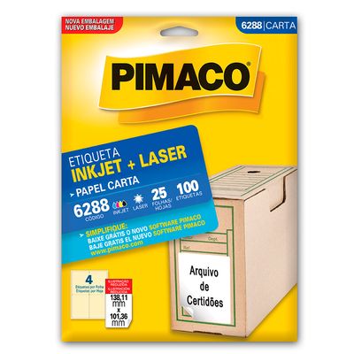 Etiqueta-Pimaco-6288-Carta-Com-25-Folhas